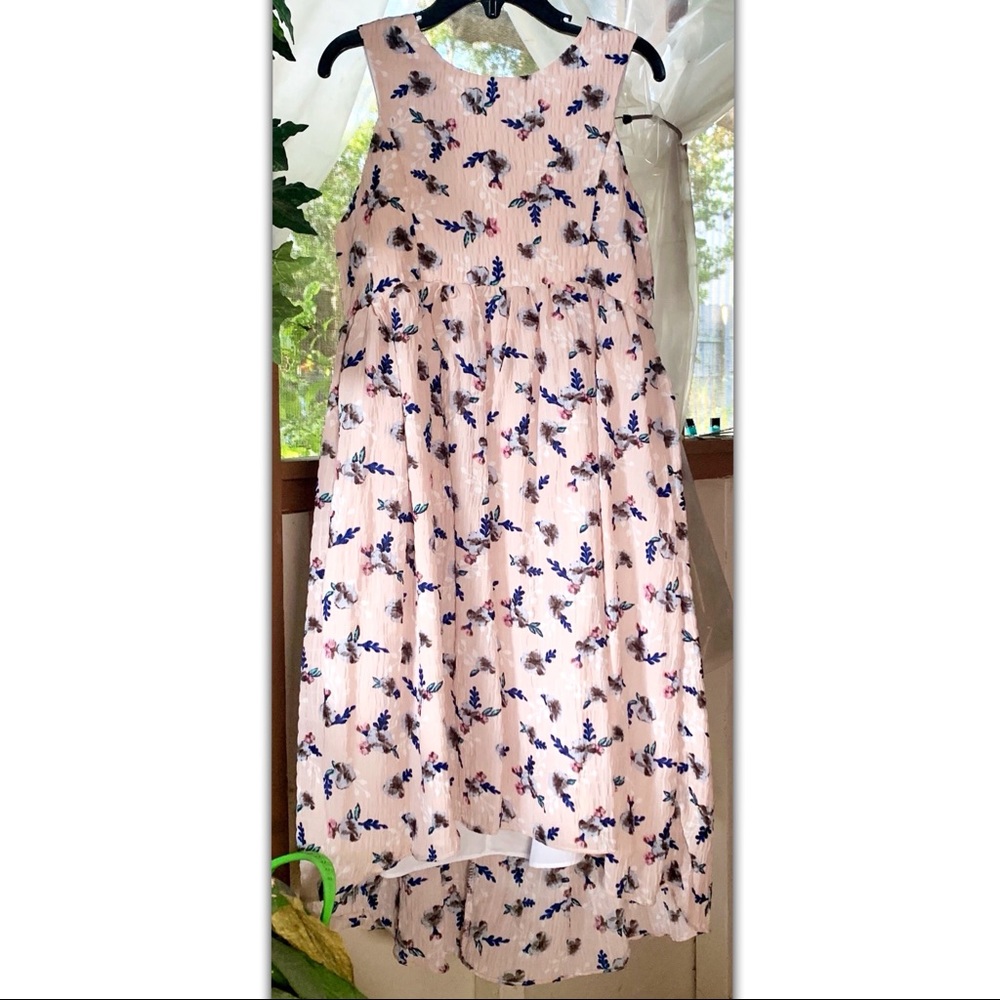 Pippa & Julie Pink and Blue Floral Kids Dress